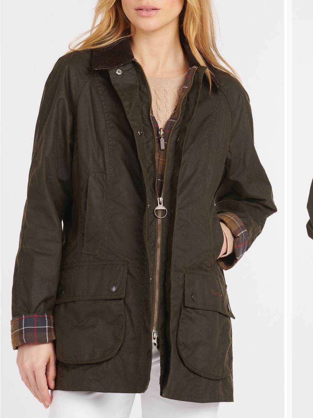 Barbour Beadnell Classic Coated Canvas Utility Jacket